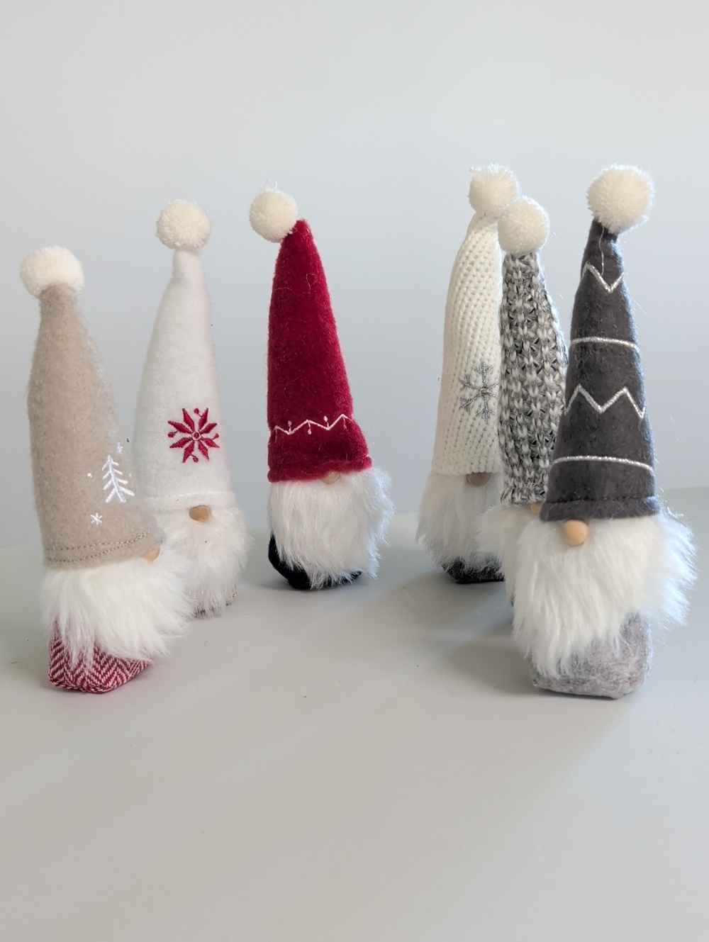 set of 9 WINTER GNOMES beanie bottom